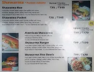 Shawarma Inc menu 1