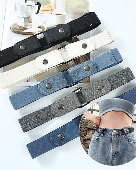 New Adjustable Stretch Elastic Waist Band Invisible Belt ... - 3