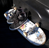 gnarhunters x nike sb blazer mid qs black/black-white