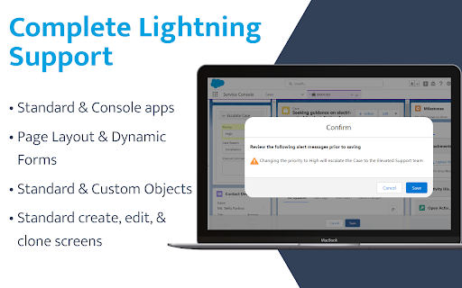 Alerts - Soft Validation Rules for Salesforce