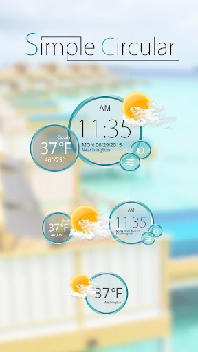 Simple Circular Weather Widget