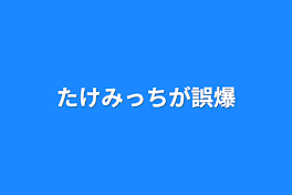 たけみっちが誤爆