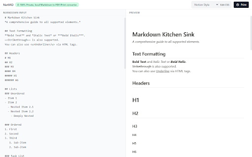 NetMD: Local Markdown to PDF screenshot 3