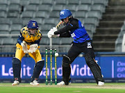 Cameron Shekleton of the Tuskers in action during the CSA T20 Challenge match against DP World Lions at DP Wanderers Stadium.