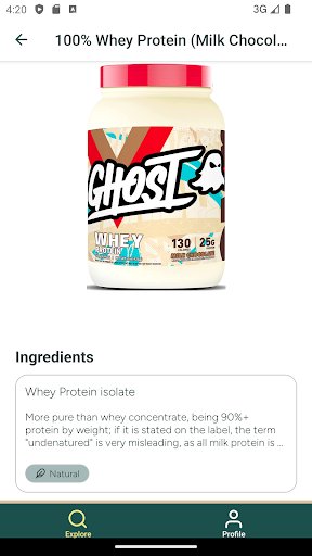 Screenshot The Supplement App