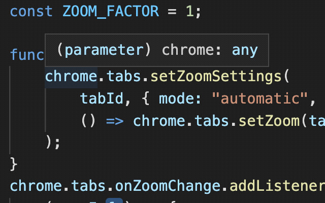 zoom100 chrome extension