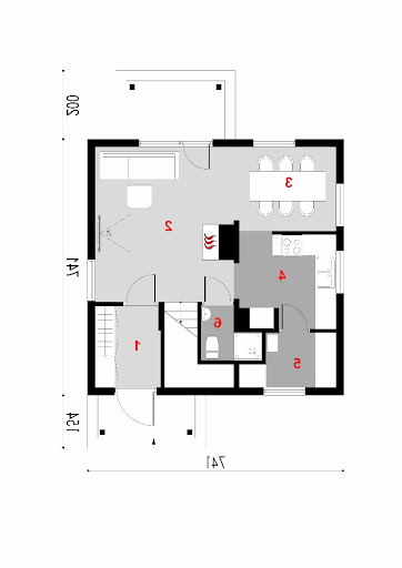 D21 - Piotruś WT2021 wersja drewniana - Rzut parteru