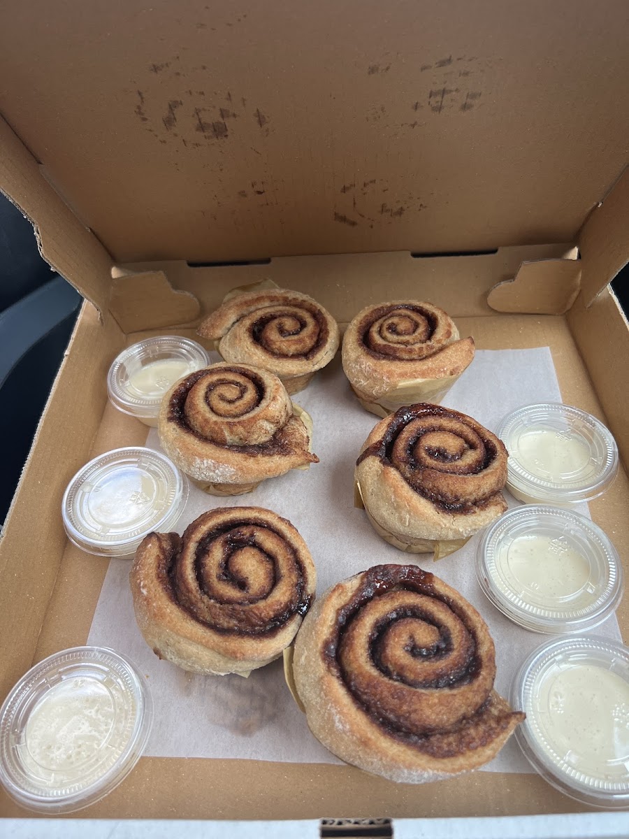 Fresh watm cinnamon rolls!