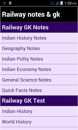 Railway notes and gk