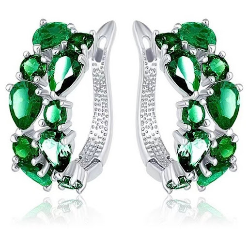 Title 5, Diamond Crystal Zircon Ear Clip Affordable Luxu...