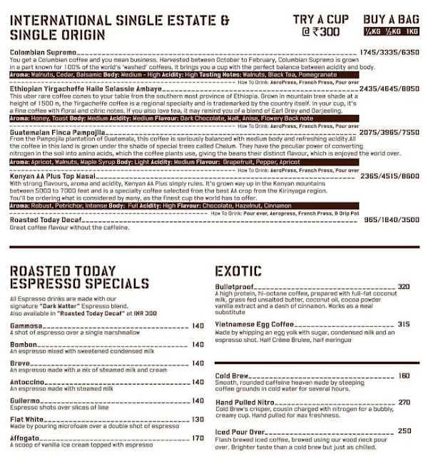 Koramangala Social menu 