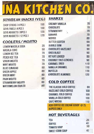 Ina Kitchen Co. menu 1