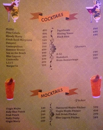 Moh Maya Cafe menu 