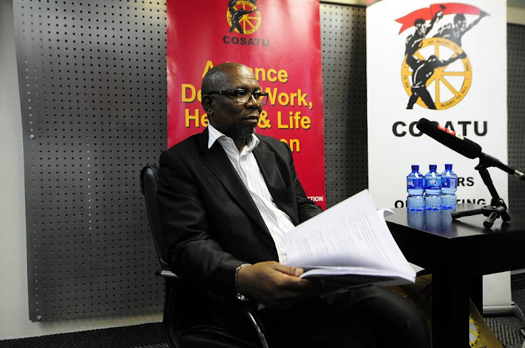 Cosatu general-secretary Bheki Ntshalintshali.