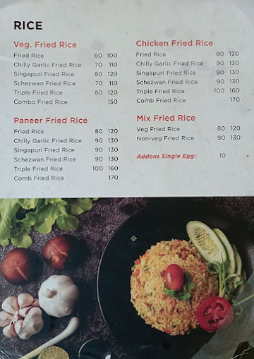 Red Chili menu 