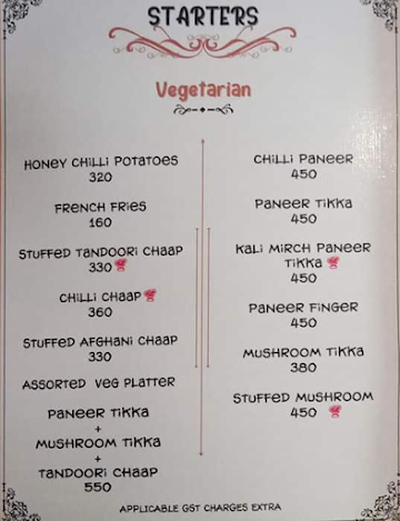 Ludhiana's Baba Chicken menu 