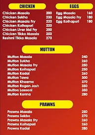 Sindhudurg Kinara menu 4