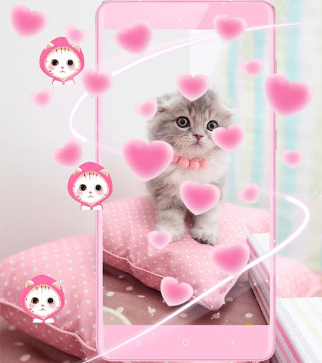 Pink Cute Kitty Cat Theme