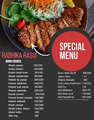 Radhika Rasoi menu 1