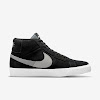 sb zoom blazer mid premium black / wolf gray / cool gray / white