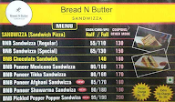 Bread N Butter menu 1