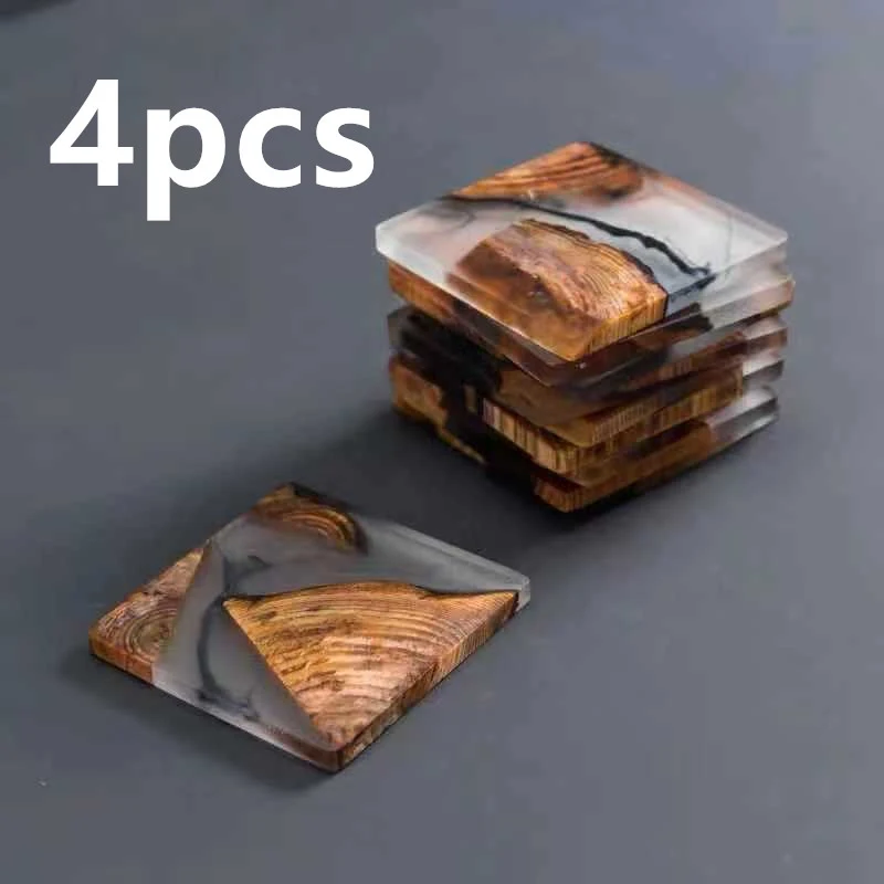 Hars dennenhouten onderzetter, stijlvol en duurzaam. Bescherm je meubels en voeg een natuurlijk accent toe aan je huis. Perfect voor bekers.