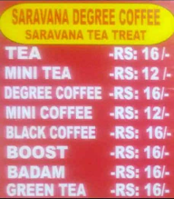 Saravana Coffee menu 4