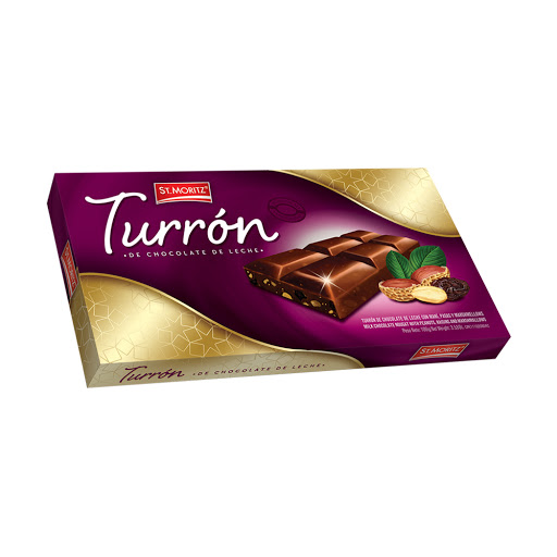 Turron Navidad St Moritz Chocolate de Leche 100 Gr  