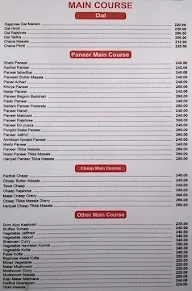 Rajshree's Kitchen menu 2