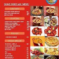 Gowdru Siri Mane Donne Biryani menu 1