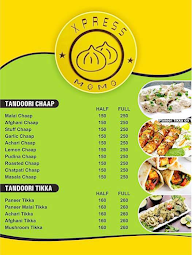 Xpress Momo menu 1