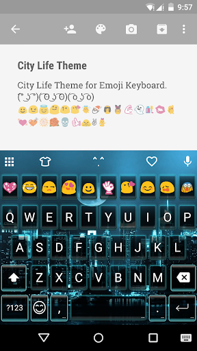 City Life Emoji Keyboard Theme