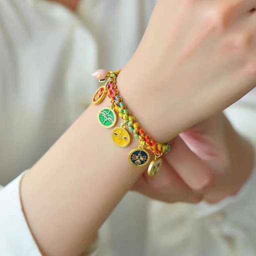 Title 3, Tibetan Style Carrying Strap Hand-woven Colorfu...