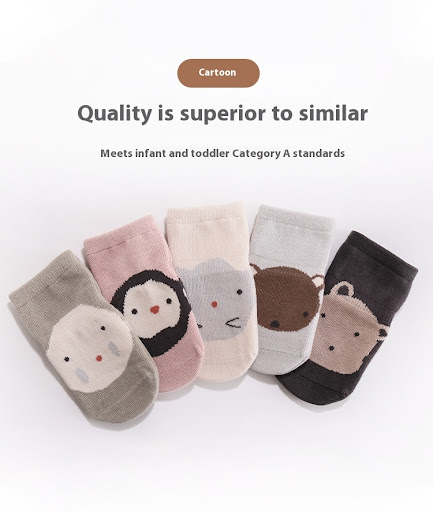 Title 10, Baby Toddler Socks Spring and Autumn Indoor Bas...