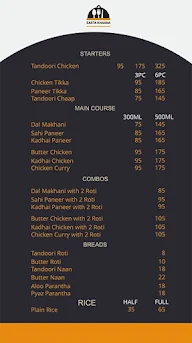 Sasta Khana menu 2