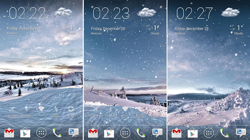 Screenshot Snowfall 360° Live Wallpaper