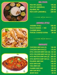 Swarna Mayuri Restaurant menu 3