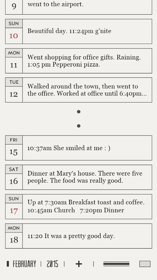    DayGram - One line a day Diary- screenshot  