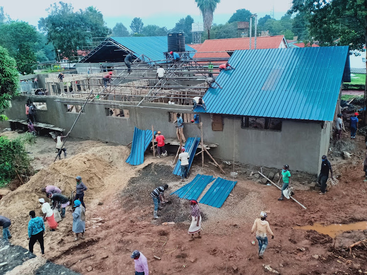 The new ICU facility being constructed at Murang'a Level 5 Hospital