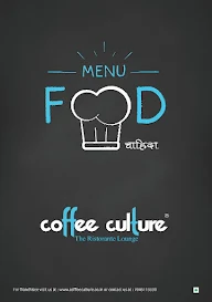 Coffee Culture menu 1