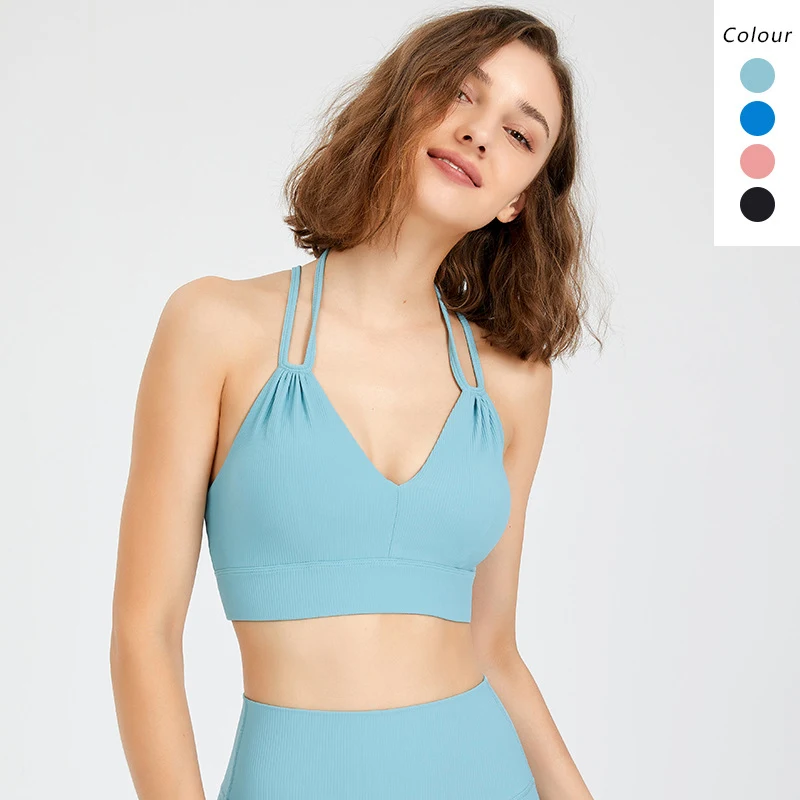 Title 6, Reggiseno sportivo Shock Gathered per corsa, fi...