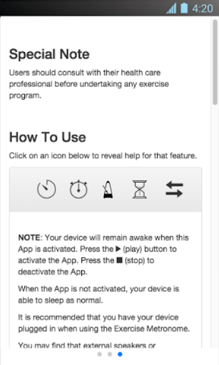 Exercise Metronome