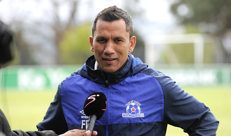 Fadlu Davids, Coach of Maritzburg United during the 2018 Nedbank Cup Maritzburg United media day at Harry Gwala outer fields, Pietermaritzburg on 15 May 2018.