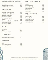 Fort Tiracol Heritage Hotel menu 3