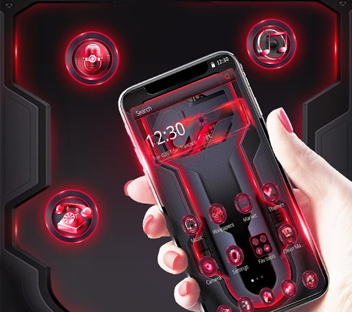 Red Black Business Technology Theme