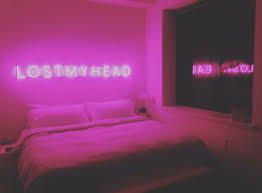 Image result for neon lights room