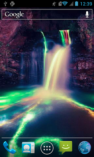 Neon waterfall Live WP