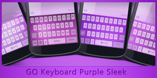 GO Keyboard Purple Sleek