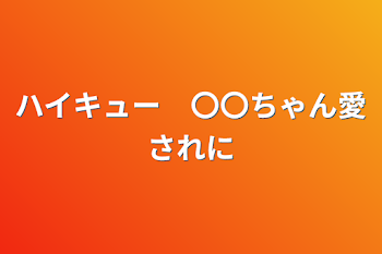 ハイキュー　〇〇ちゃん愛されに