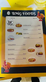 BMG Iri Egg Food menu 1